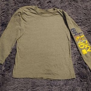 Kids Green Longsleeve Lucky Brand Shirt